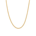 9ct Yellow Gold Diamond Cut Curb Chain [50cm]