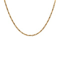 9ct Yellow Gold Diamond Cut Bar Link Necklace