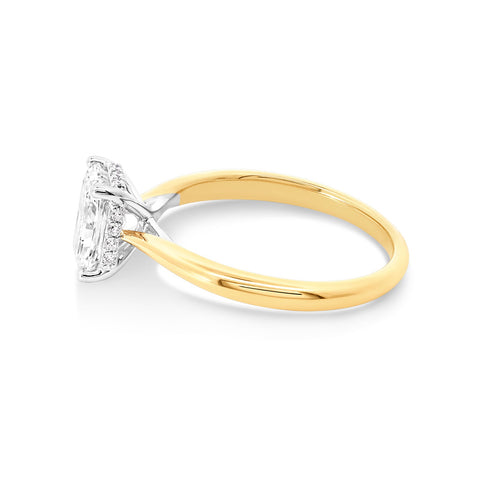 The Grace | 1.34ct Radiant Lab Grown Diamond Engagement Ring - alternate view