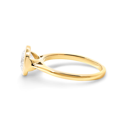 The Bronte | 1.53ct Round Lab Grown Diamond Engagement Ring - alternate view
