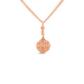 Rose Gold Open Filigree Ball Pendant