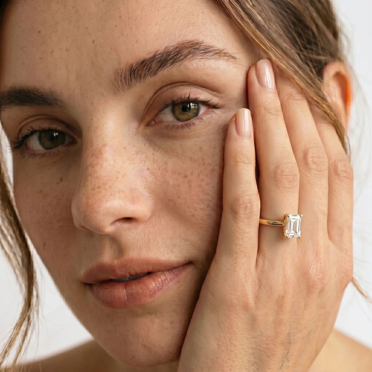 1.00ct Emerald Cut Lab Grown Diamond Engagement