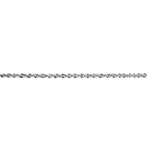 Sterling Silver Diamond Cut Rope Anklet - alternate view