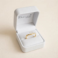9ct Yellow Gold Oval Lab Grown Diamond East To West Ring