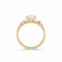 18ct Yellow Gold Pear Lab Grown Diamond Engagement Ring