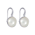 Sterling Silver Mabe Pearl Drop Earrings