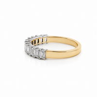 18ct Two Tone Lab Grown Diamond Wedding Ring