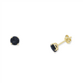 9ct Yellow Gold Natural Sapphire Stud Earrings