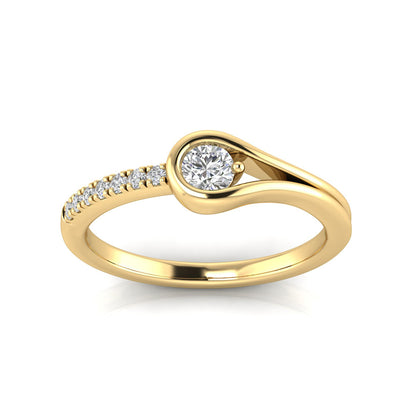 Gold Vermeil 22ct Lab Grown Diamond Ring