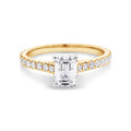 The Estella | 1.52ct Emerald Lab Grown Engagement Ring