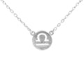 Sterling Silver Libra Zodiac Necklace