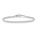 9ct White Gold 5.00ct Lab Grown Diamond Tennis Bracelet