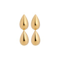 Najo Gold Plated Liora Double Drop Stud Earring