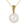 9ct Yellow Gold Freshwater Cultured Pearl Pendant