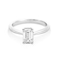 The Grace | 1.16ct Emerald Lab Grown Diamond Engagement Ring