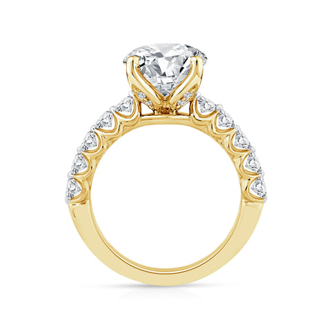 Above Love Star 4.24ct Round Lab Grown Diamond Engagement Ring - alternate view