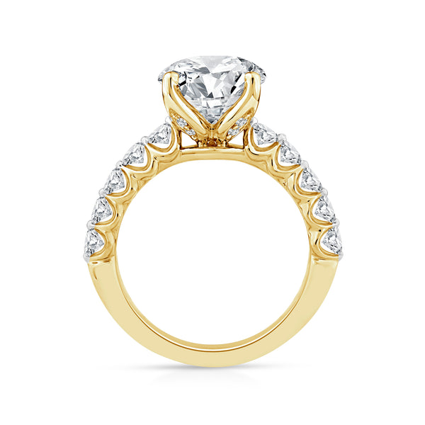 Above Love Star 4.24ct Round Lab Grown Diamond Engagement Ring - alternate view