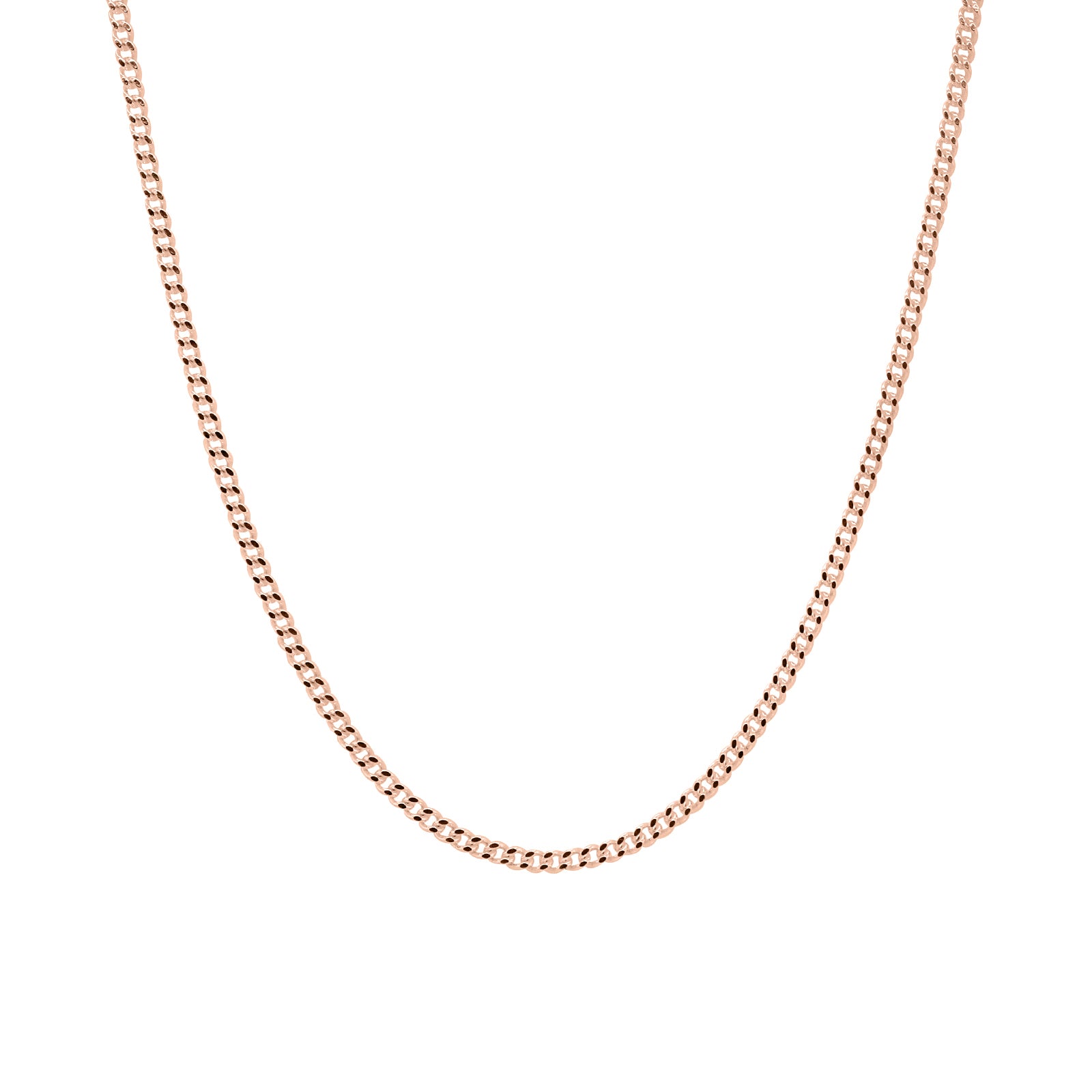 Shop Diamond Cut Double Curb Chain Necklace - Pure 24K Gold | 7879 | United  States