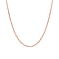 Triple Rose Hard Gold Plated Diamond Cut Curb Chain [60cm]