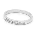 18ct White Gold Channel Set Diamond Wedding Ring
