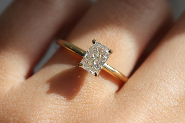 The Anna | 1.00ct Radiant Lab Grown Diamond Engagement Ring - alternate view