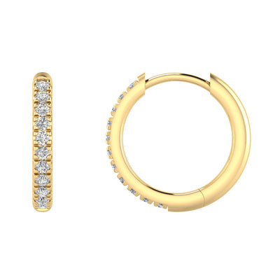 Gold Vermeil 22ct Lab Grown Diamond Huggies