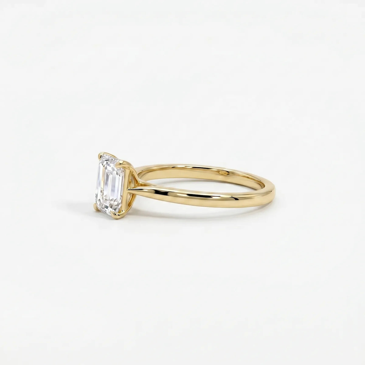 1.00ct Emerald Cut Lab Grown Diamond Engagement