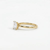 1.00ct Emerald Cut Lab Grown Diamond Engagement