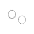 Sterling Silver 8mm Plain Sleepers