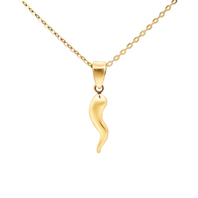 9ct Yellow Gold Small Chili Pendant - alternate