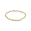 9ct Yellow Gold U Shaped Link Bracelet