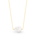 14ct Yellow Gold Keshi Freshwater Pearl Necklace