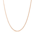 9ct Rose Gold Super Fine Round Belcher Chain [55cm]