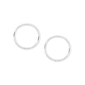 Sterling Silver 10mm Plain Sleepers