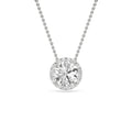 Above Love Star 1.85ct Round Lab Grown Diamond Necklace With Halo