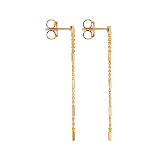 Najo Gold Plated Summer Veil Stud Earring - alternate view