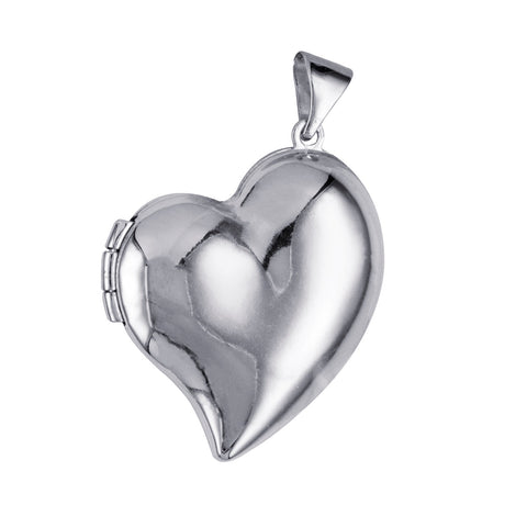 Sterling Silver Asymmetrical Heart - alternate view