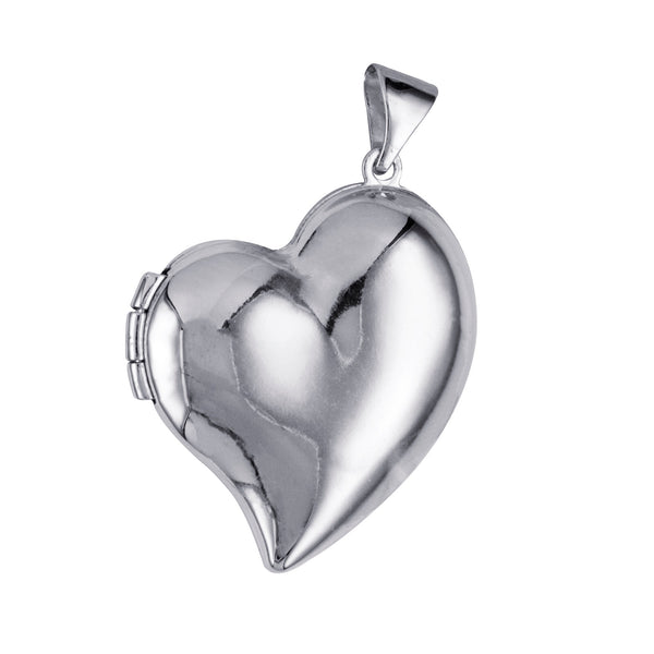 Sterling Silver Asymmetrical Heart - alternate view