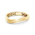 9ct Yellow Gold Curved Dress Ring