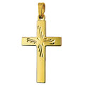 9ct Yellow Gold Medium Cross With Engraving