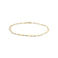 9ct Yellow Gold Flat Paperclip Bracelet