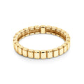 9ct Yellow Gold Ribbed Ladies Wedding Ring