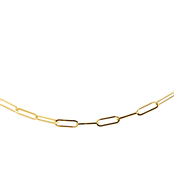 9ct Yellow Gold 50cm Paperclip Chain - alternate view