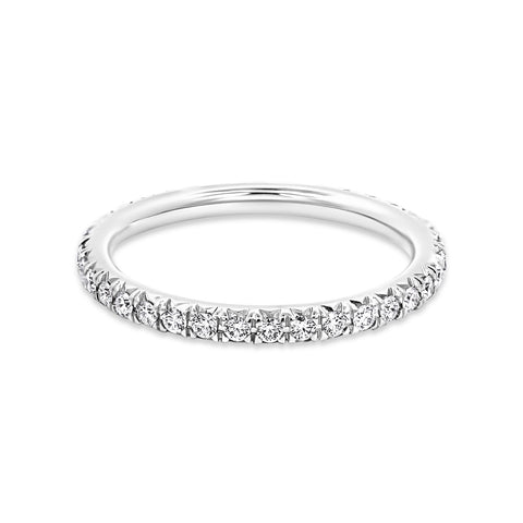 18ct White Gold Full Set Diamond Wedding Ring - alternate view