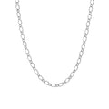 Sterling Silver Oval Figaro Chain