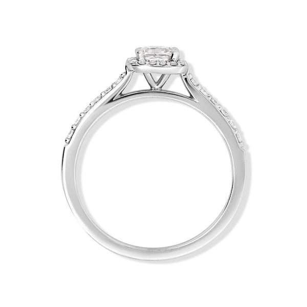 0.77ct Cushion Cut Natural Diamond Engagement Ring - alternate view