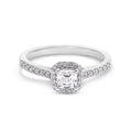 0.77ct Cushion Cut Natural Diamond Engagement Ring