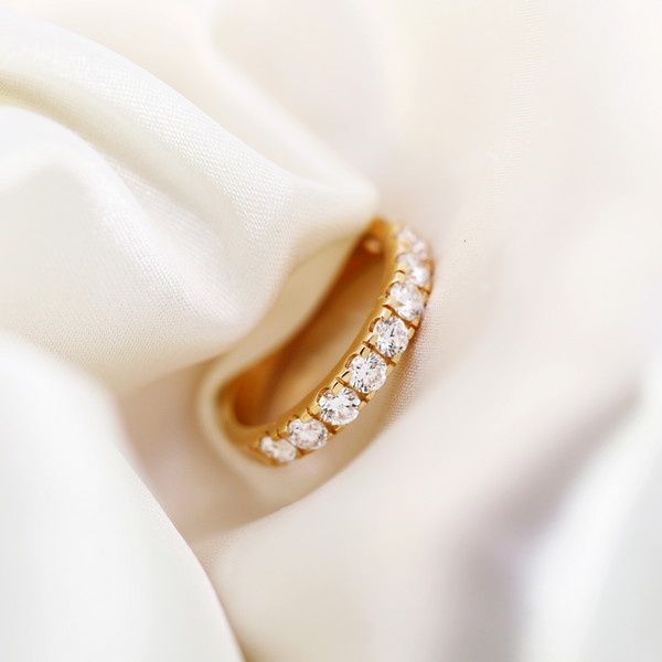 1.00ct Round Lab Grown Diamond Wedding Ring - alternate view