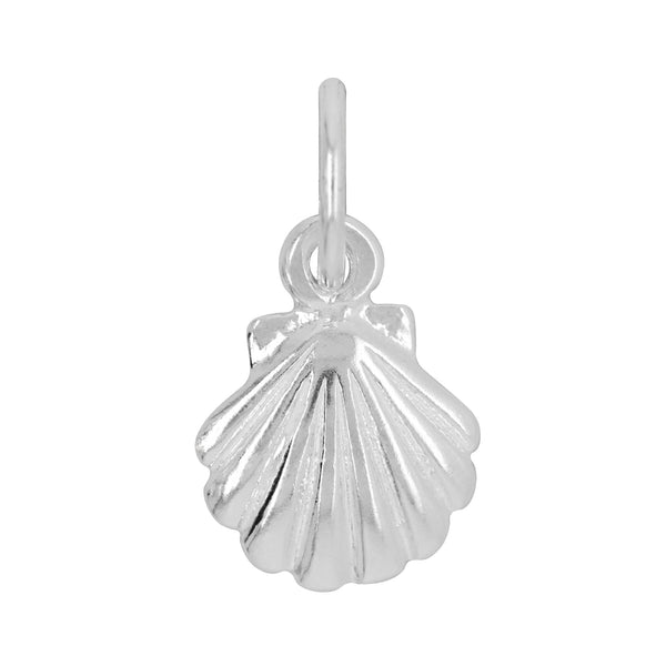 Sterling Silver Scallop Shell Cahrm - alternate view
