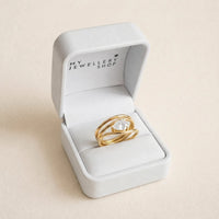 9ct Yellow Gold Pear Lab Grown Diamond Ring